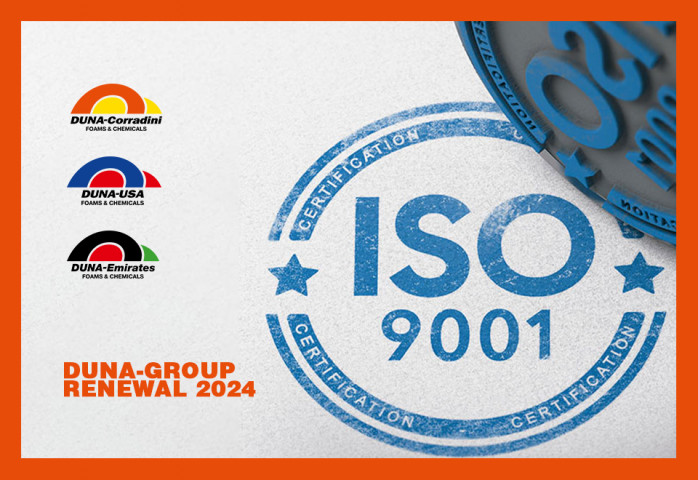 THE DUNA GROUP RECONFIRMS THE ISO 9001 CERTIFICATION FOR ALL SUBSIDIARIES